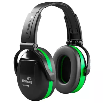 Hellberg Secure 1 foldable ear defenders, Black/Green
