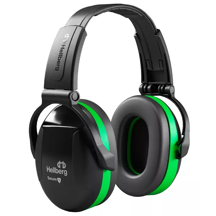 Hellberg Secure 1 foldable ear defenders, Black/Green, Black/Green, large image number 0