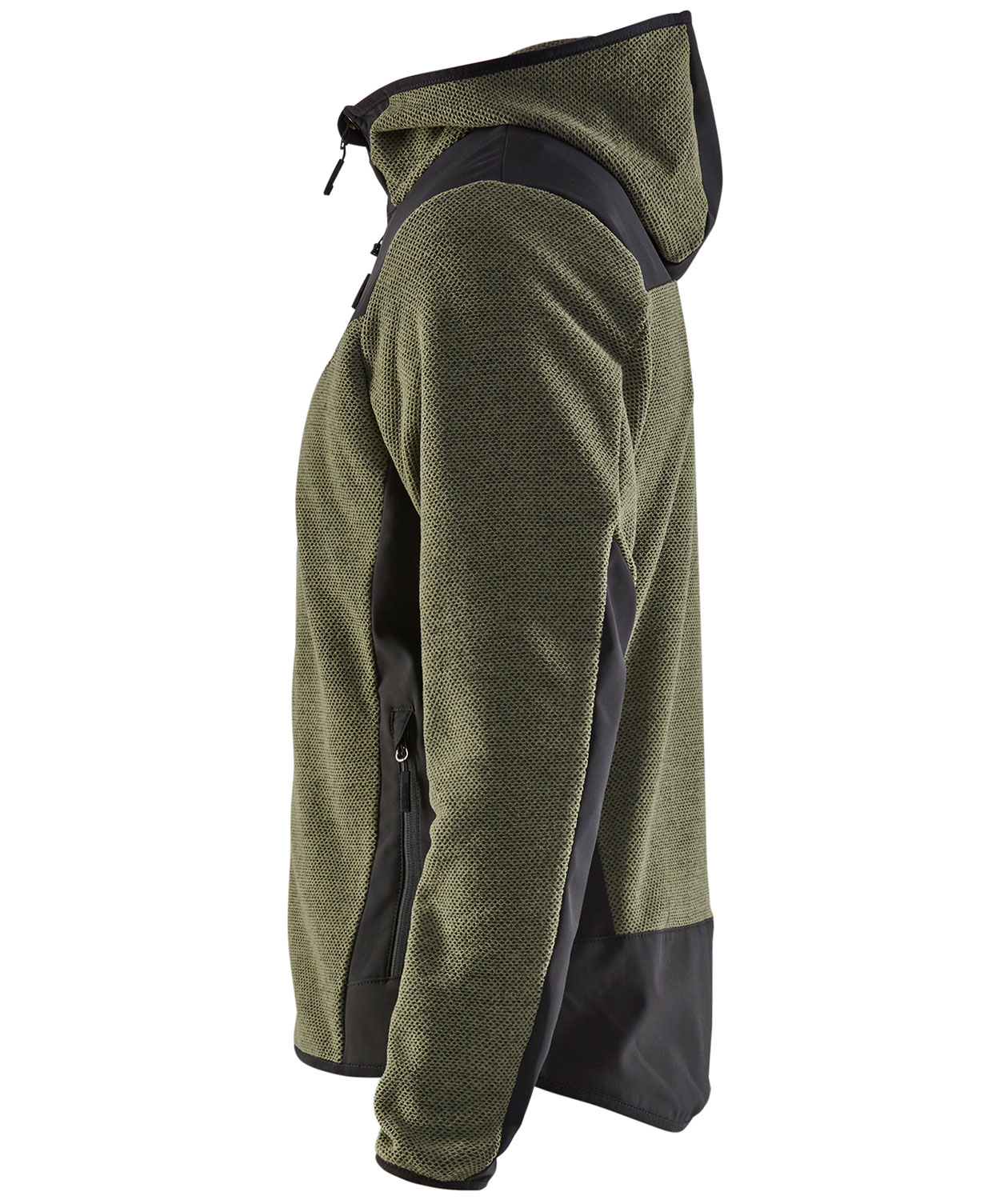 Bl&aring;kl&auml;der strikjakke, Efter&aring;rsgr&oslash;n/Sort, large image number 3