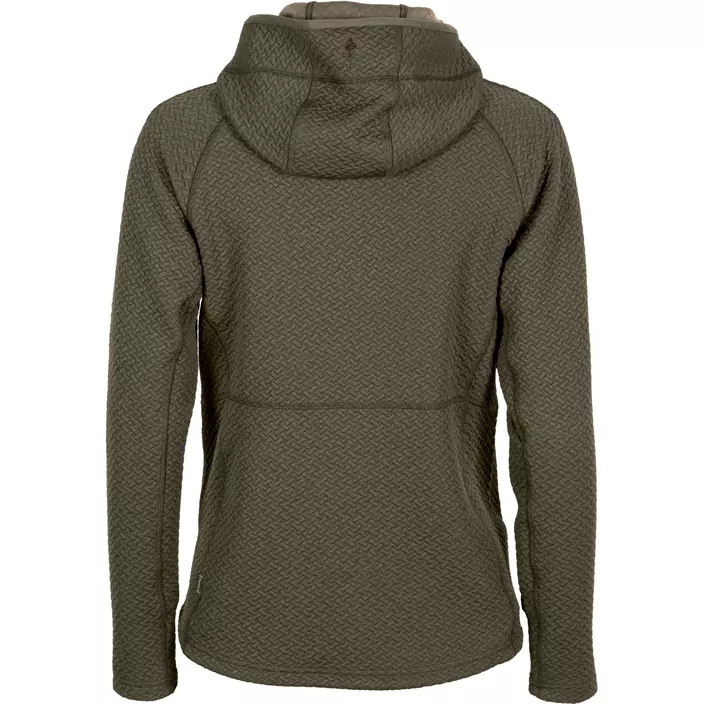Pinewood Everyday Travel dame hættetrøje med lynlås, Dark Green Melange, large image number 1