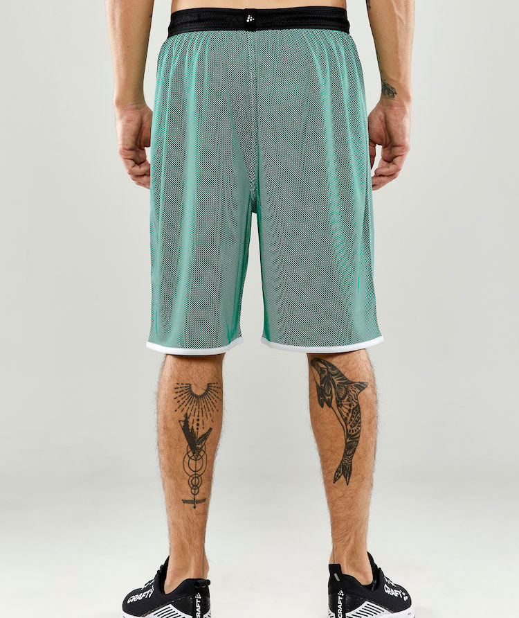 Craft Progress Wende Basket Shorts, Team green/white, large image number 2