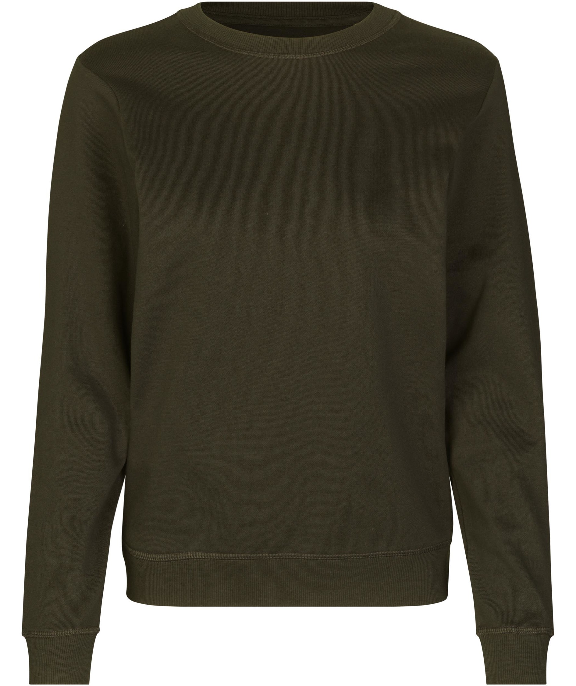 ID ekologisk sweatshirt dam, Olivgr&ouml;n, large image number 0