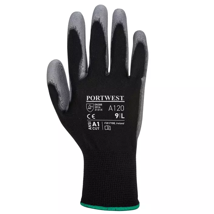 Portwest A120 work gloves, Black/Grey, large image number 1
