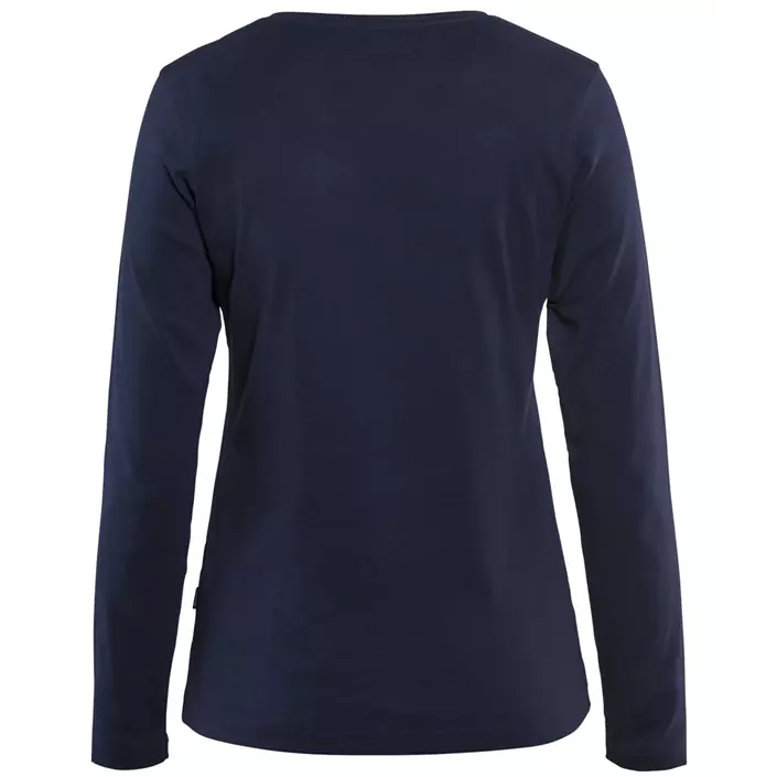 Blåkläder women's long-sleeved T-shirt, Marine Blue, large image number 2