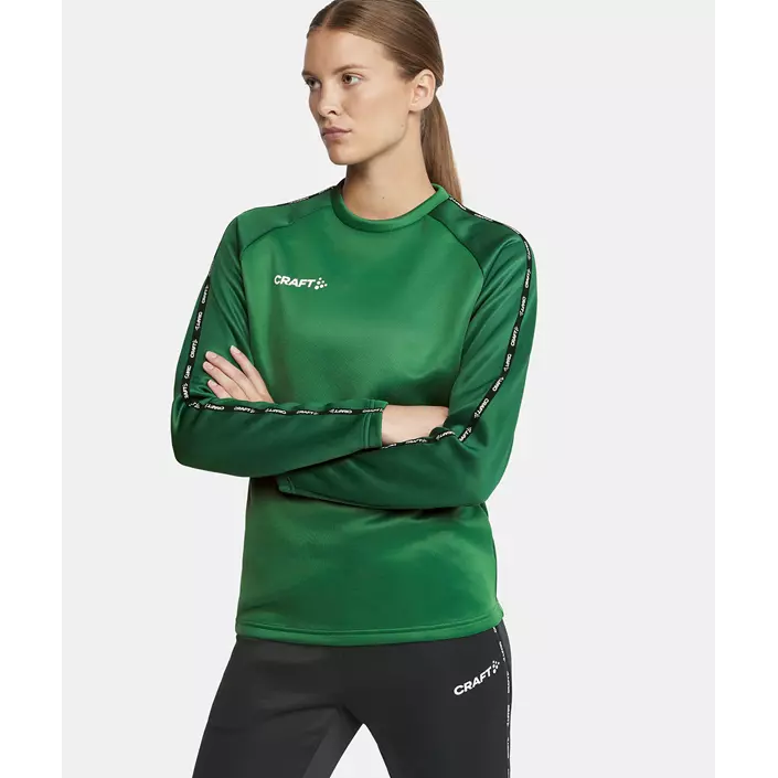 Craft Squad 2.0 women's training pullover, Team Green-Ivy, large image number 4