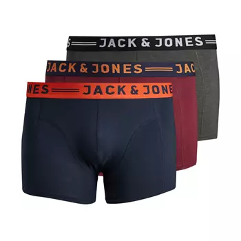 Jack & Jones JACLICHFIELD Plus Size 3-pack boxershorts, Burgundy