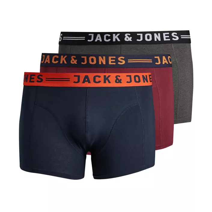 Jack & Jones JACLICHFIELD Plus Size 3-pack boxershorts, Burgundy, large image number 0