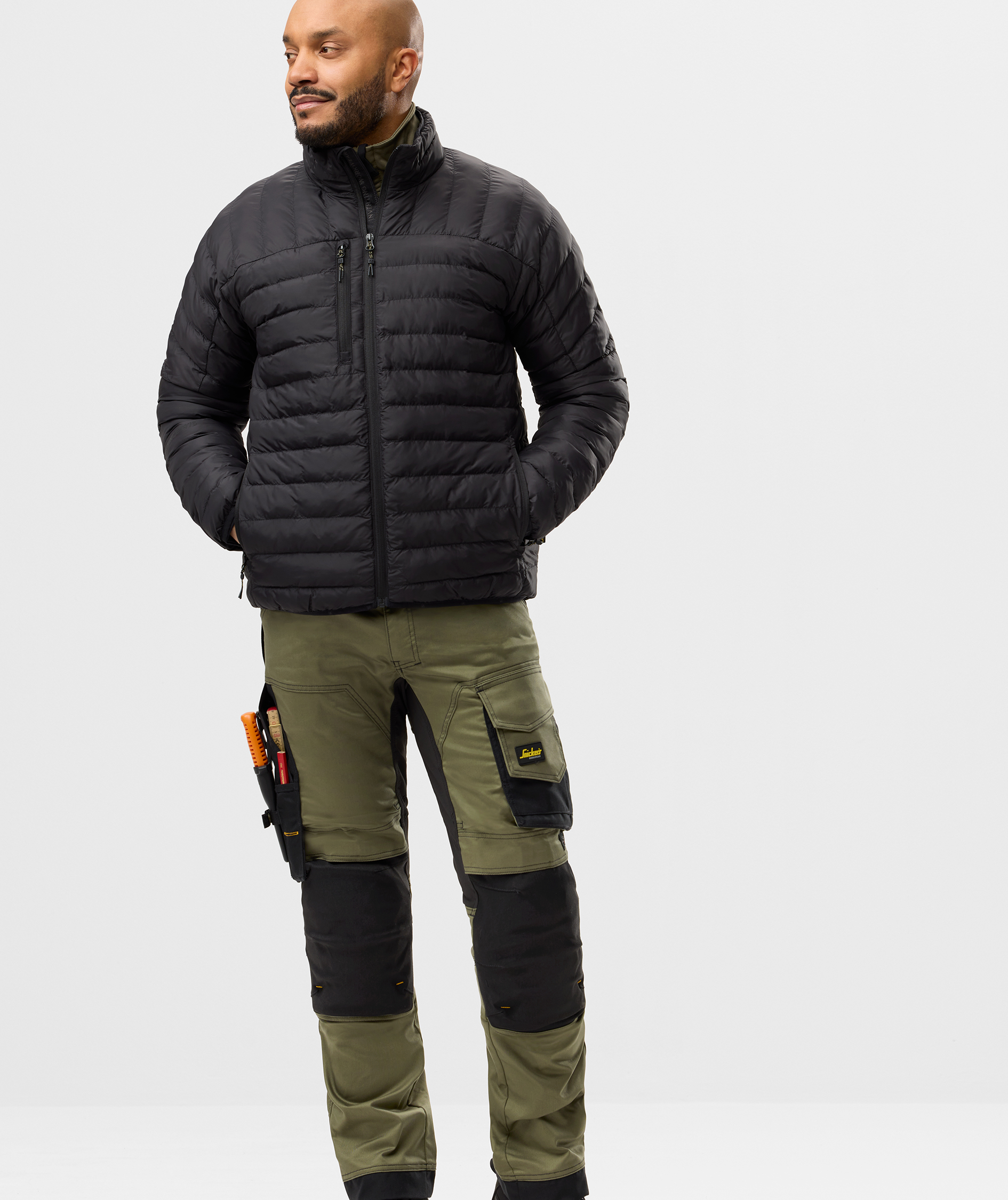 Snickers AllroundWork quilted jacket 8102, Black, large image number 1