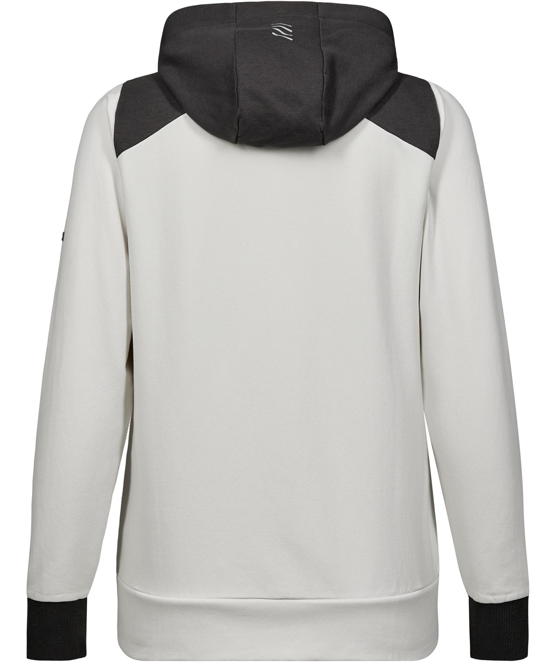 Engel Entire women's hoodie with zipper, Bone White/Anthracite Grey, large image number 3