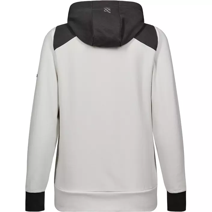 Engel Entire dame hættetrøje med lynlås, Bone White/Anthracite Grey, large image number 3