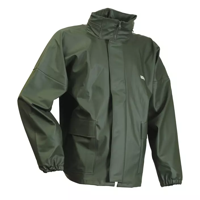 Lyngsøe PU/PVC Rain jacket LR1841, Green, large image number 0