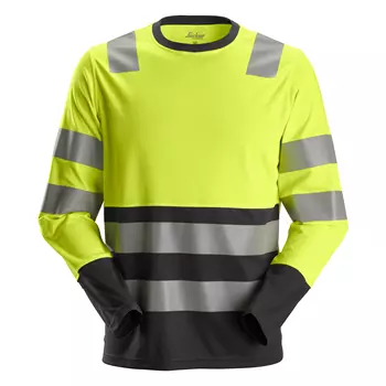 Snickers AllroundWork long-sleeved sweater 2433, Hi-vis Yellow/Black