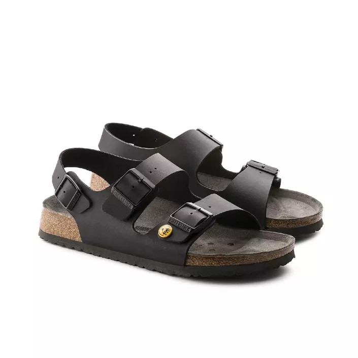 Birkenstock Milano ESD Regular Fit sandals, Black, large image number 4