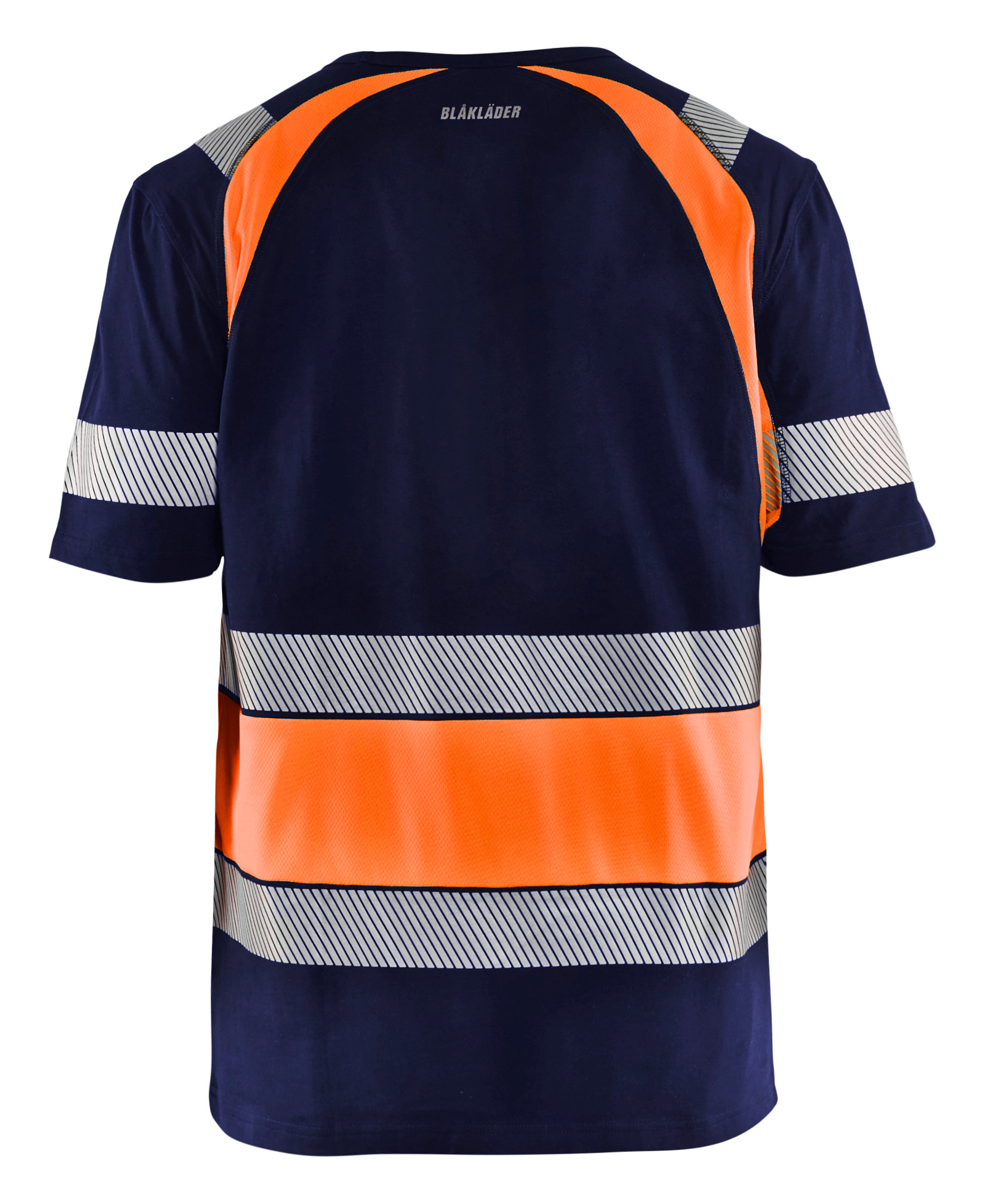 Bl&aring;kl&auml;der T-shirt, Marine/Hi-Vis Orange, large image number 2