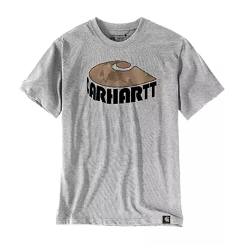 Carhartt Camo Graphic T-skjorte, Heather Grey