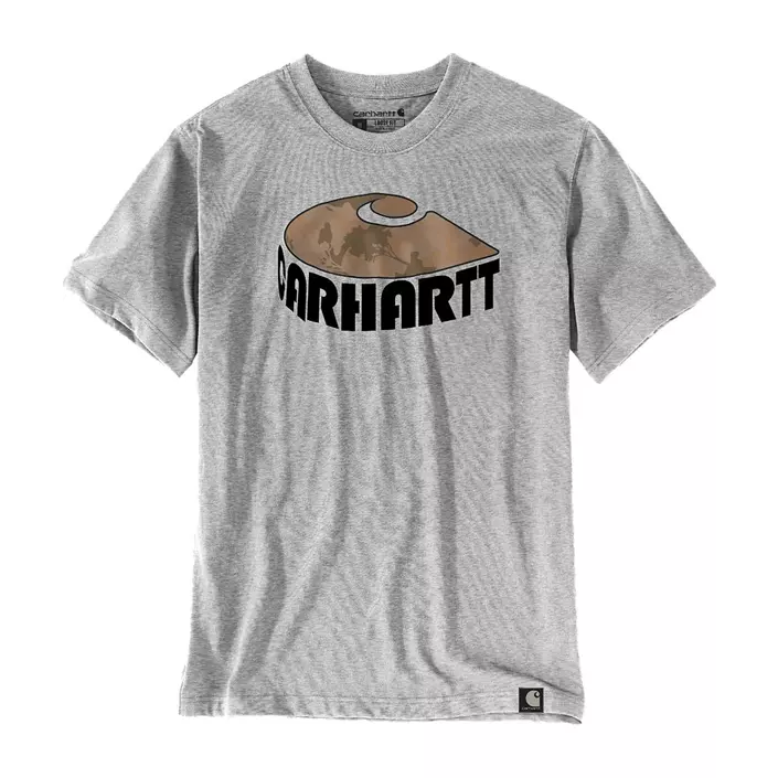 Carhartt Camo Graphic T-skjorte, Heather Grey, large image number 0