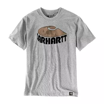 Carhartt Camo Graphic T-shirt, Heather Grey