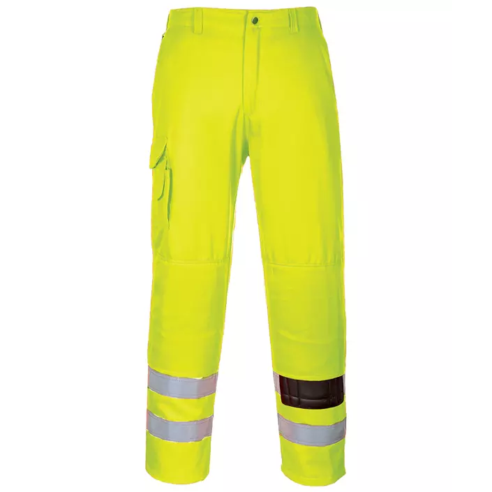 Portwest work trousers, Hi-Vis Yellow, large image number 0