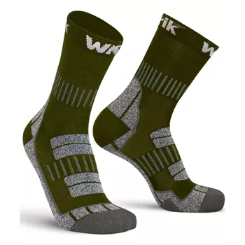 Worik Rock Merino socks with merino wool, Army Green