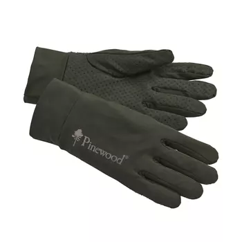 Pinewood Thin Liner handsker, Mosgrøn