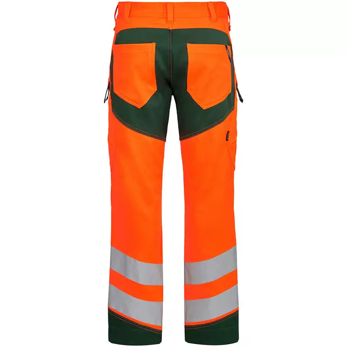 Engel Safety arbejdsbukser, Hi-vis Orange/Grøn, large image number 1