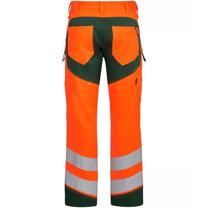Engel Safety arbetsbyxa, Varsel Orange/Grön, large image number 1