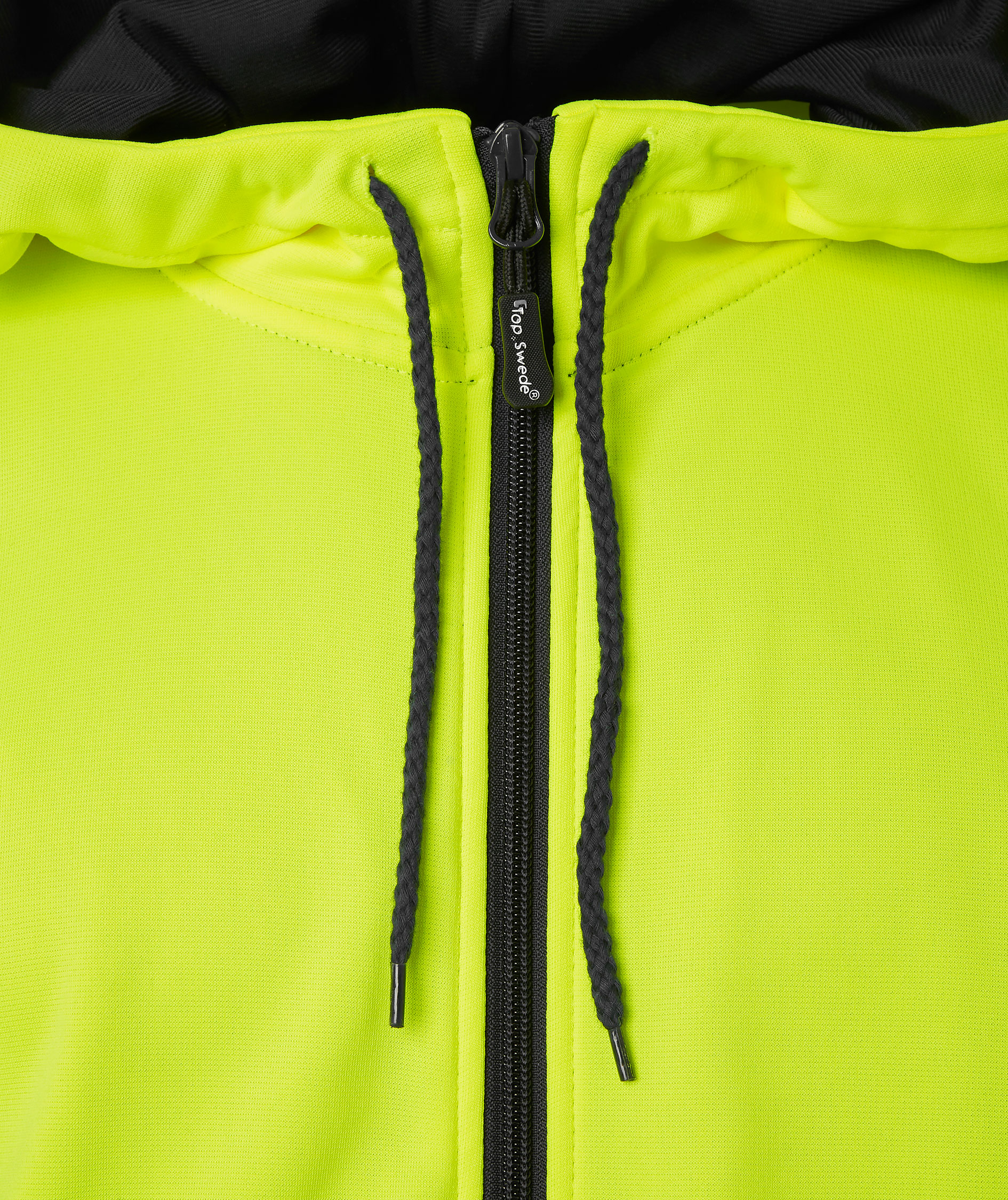 Top Swede hoodie with zipper 4429, Hi-Vis Yellow, large image number 4