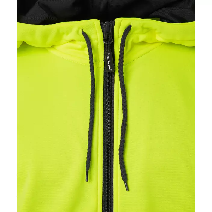 Top Swede hoodie with zipper 4429, Hi-Vis Yellow, large image number 4