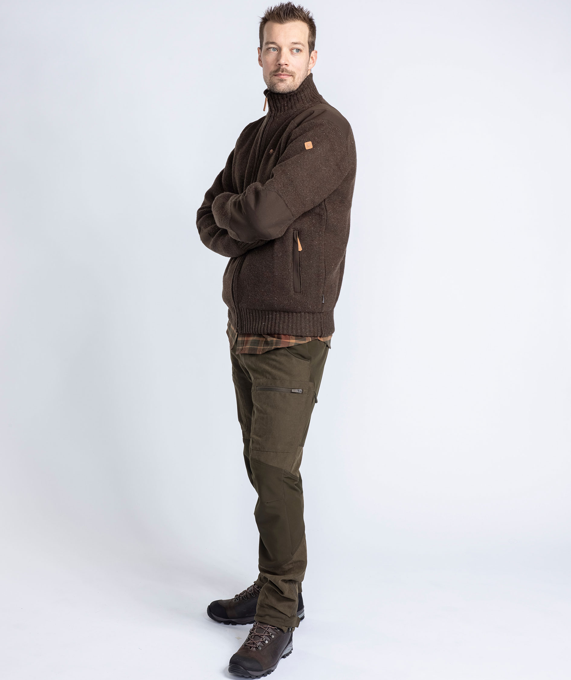 Pinewood Hurricane cardigan, Dark brown, large image number 8