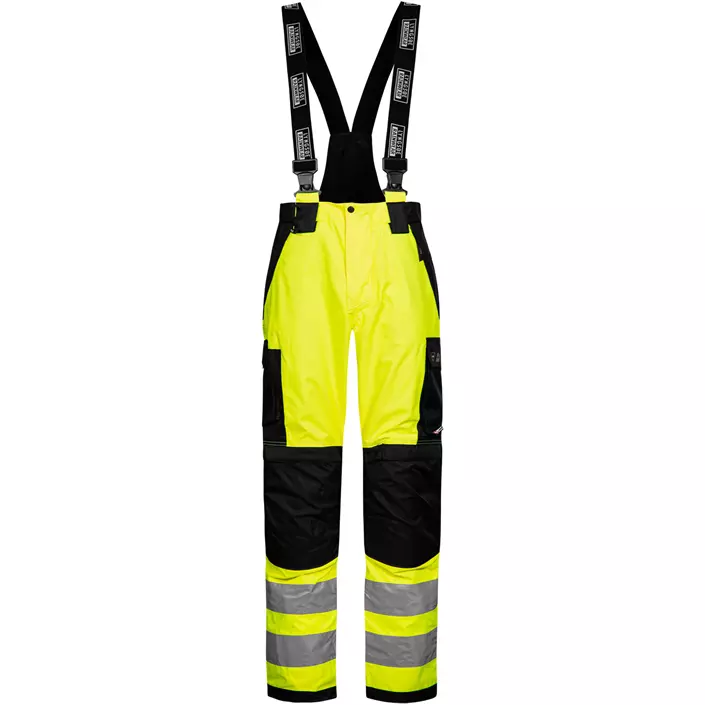 Lyngsøe rain trousers, Hi-vis Yellow/Black, large image number 0