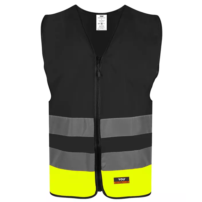 YOU Eskilstuna reflective safety vest, Black, large image number 0