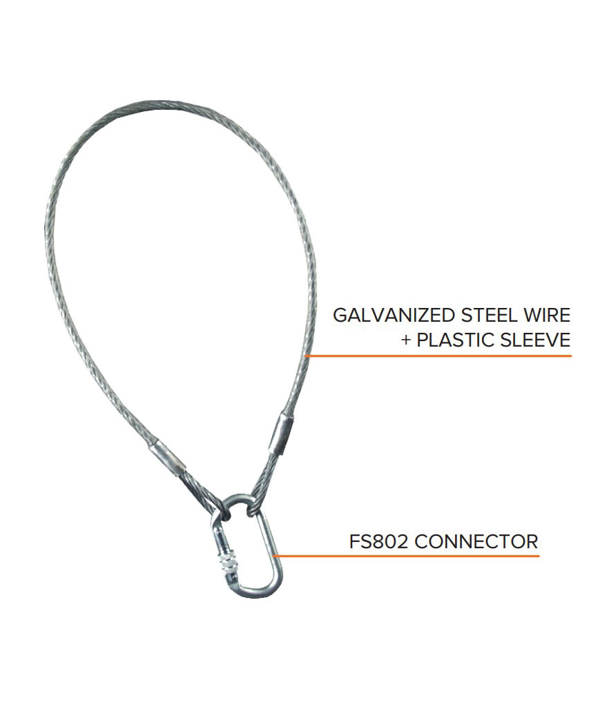 OS FallSafe FS803 F&ouml;rankringsrem 3m, St&aring;lgr&aring;, St&aring;lgr&aring;, large image number 1