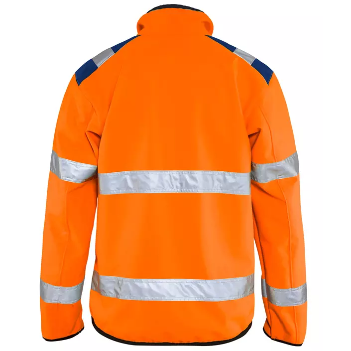 Blåkläder softshelljakke, Hi-vis Orange/Marine, large image number 1
