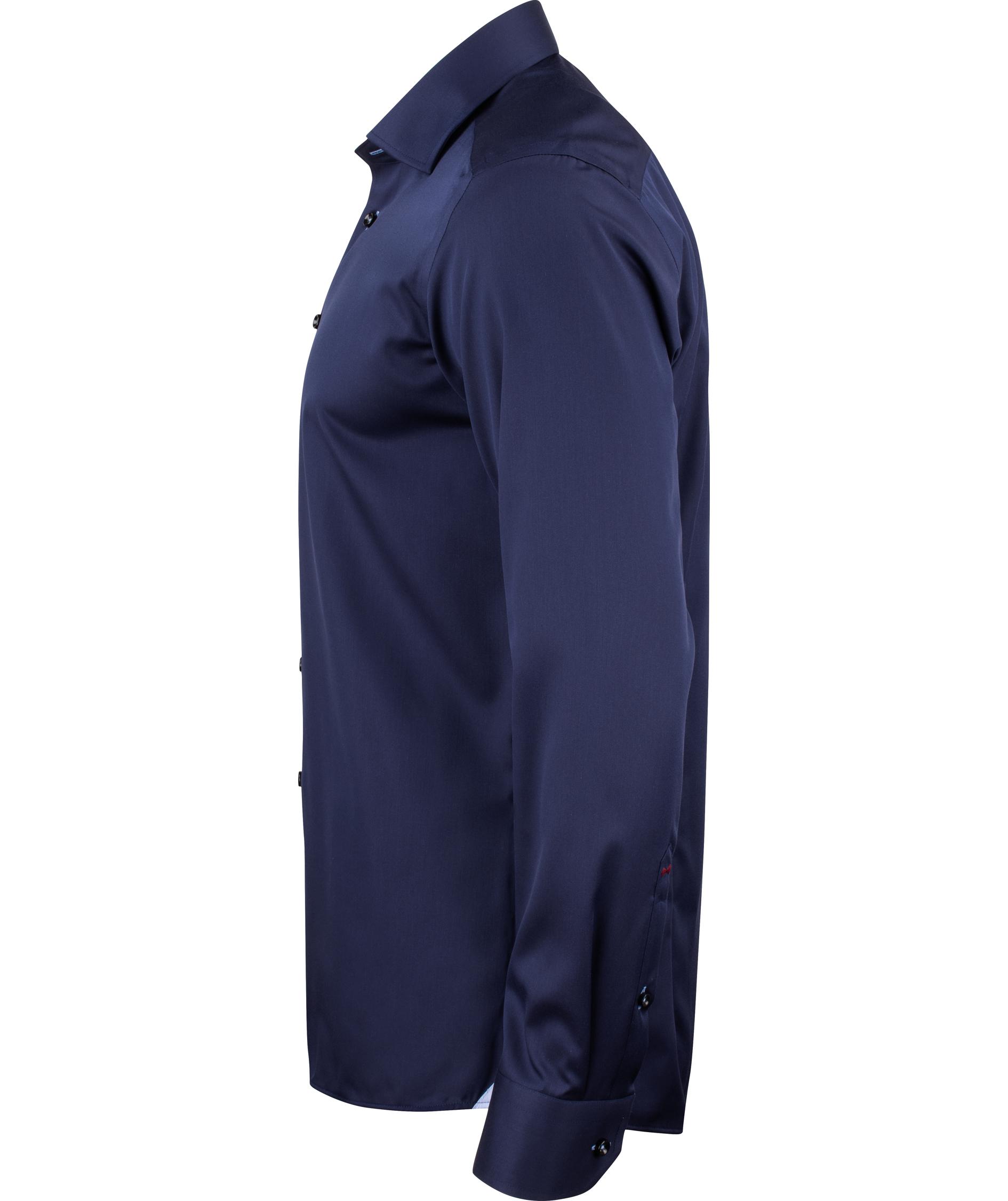 J. Harvest & Frost Twill Red Bow 20 slim fit skjorta, Navy/Sky Blue, large image number 2