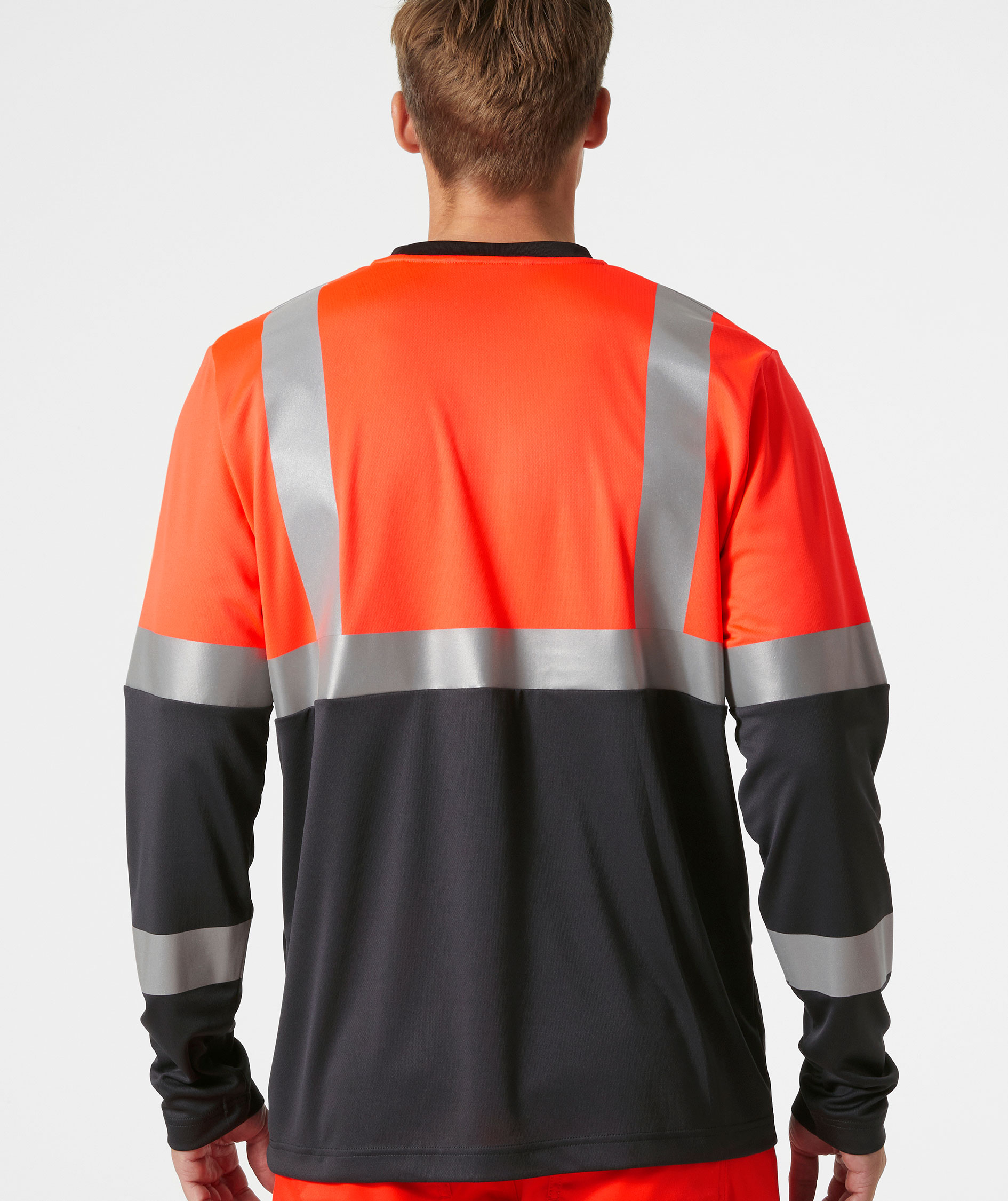 Helly Hansen Addvis long-sleeved T-shirt, Hi-Vis Red/Ebony, large image number 3