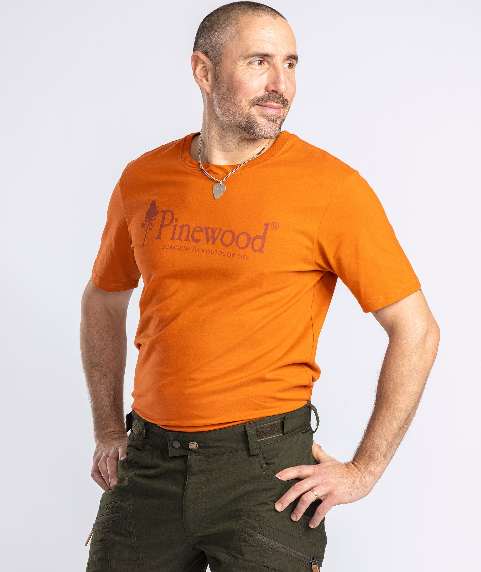 Pinewood Outdoor Life T-shirt, Burned Orange, large image number 3