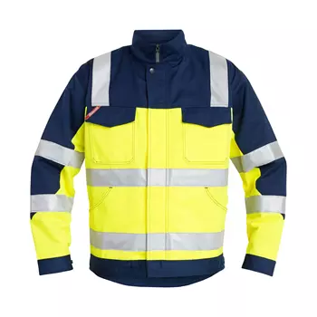Engel work jacket, Hi-vis Yellow/Marine