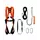 OS FallSafe BASIC 1 Fallschuztseile mit 10 m Seil, Schwarz/Orange, Schwarz/Orange, swatch