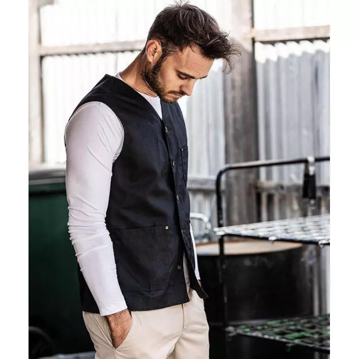 Segers 6013 server waistcoat, Black, large image number 2