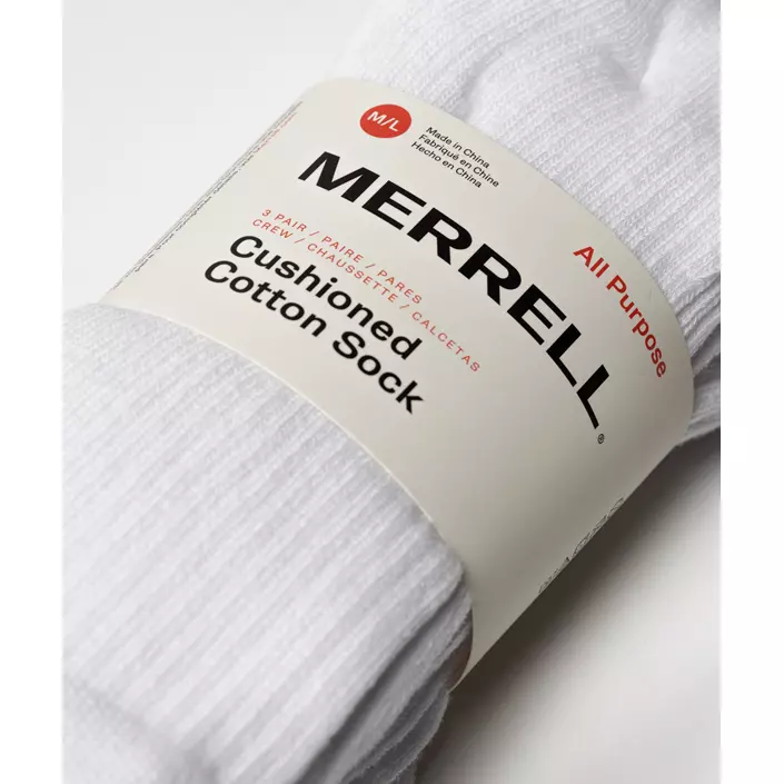 Merrell sokker 3-pack, White, large image number 1