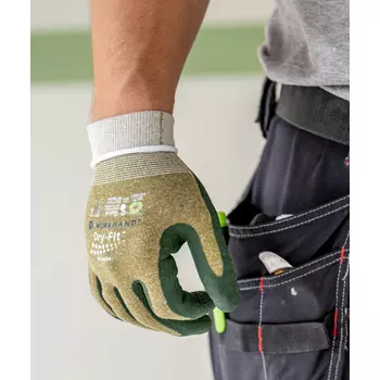Workhand Dry-Fit Airflow assembly gloves, Sand/green