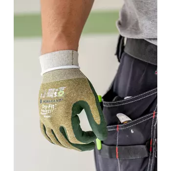 Workhand Dry-Fit Airflow assembly gloves, Sand/green