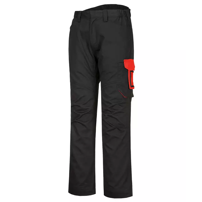 Portwest PW2 service trousers, Black/Red, large image number 0