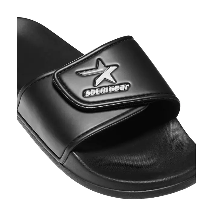 Solid Gear Slide Moon shower sandals, Black, large image number 6