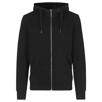 ID hoodie with zipper, Black
