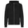 ID hoodie with zipper, Black, Black, swatch