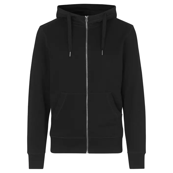 ID hoodie with zipper, Black, large image number 0