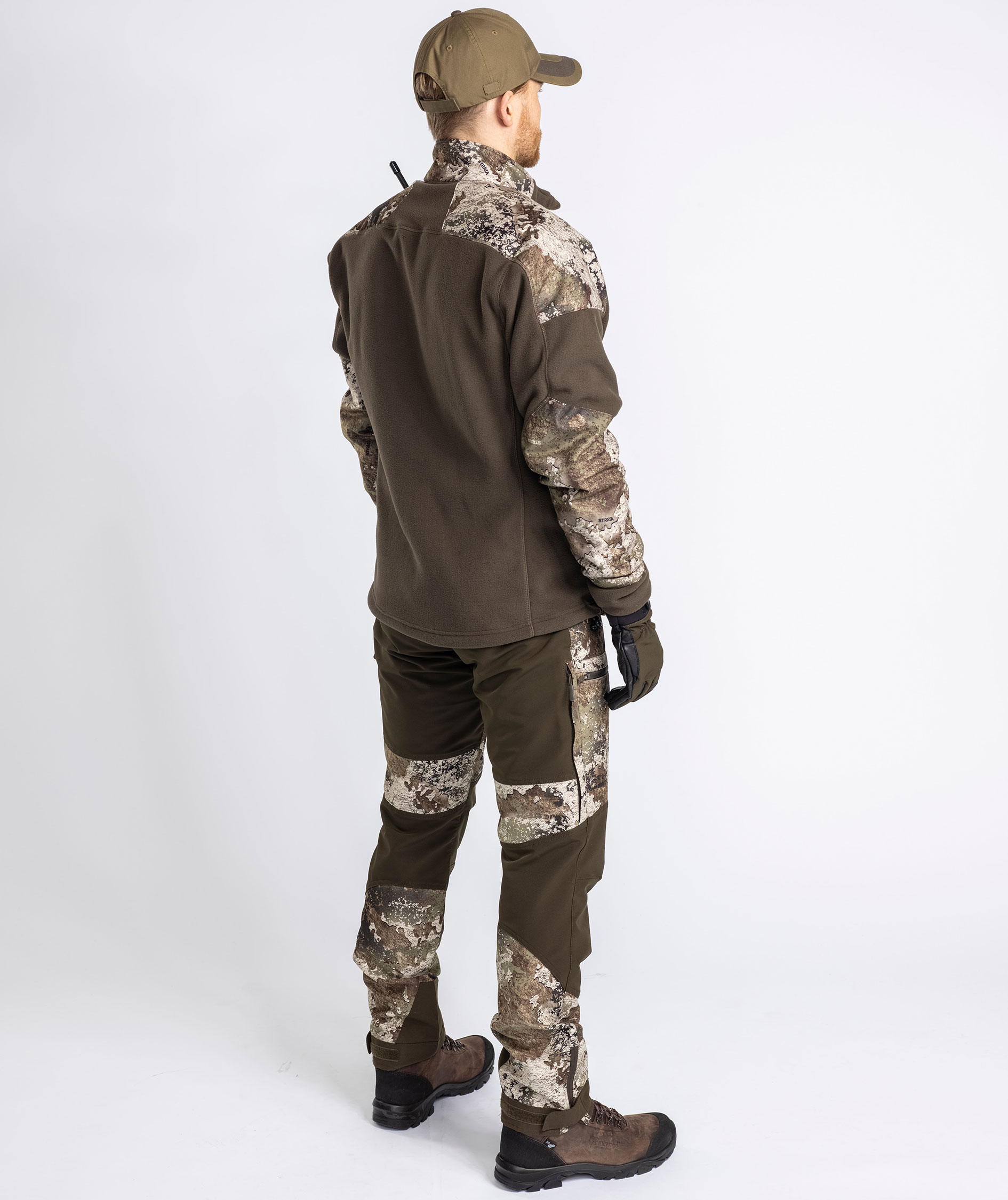 Pinewood&nbsp;Sm&aring;land Hunters Camou fleecejakke, Hunting Brown/Strata, large image number 6