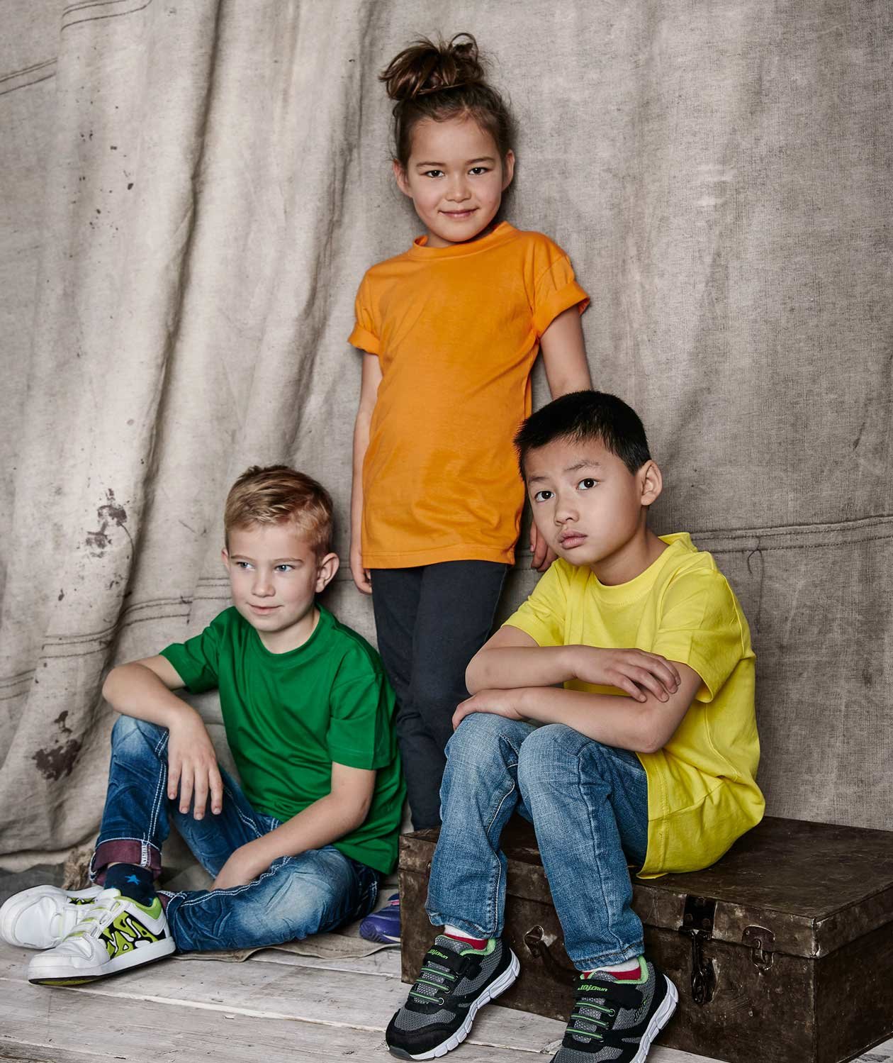 South West Kings &oslash;kologisk T-shirt til b&oslash;rn, Blazing Yellow, large image number 3