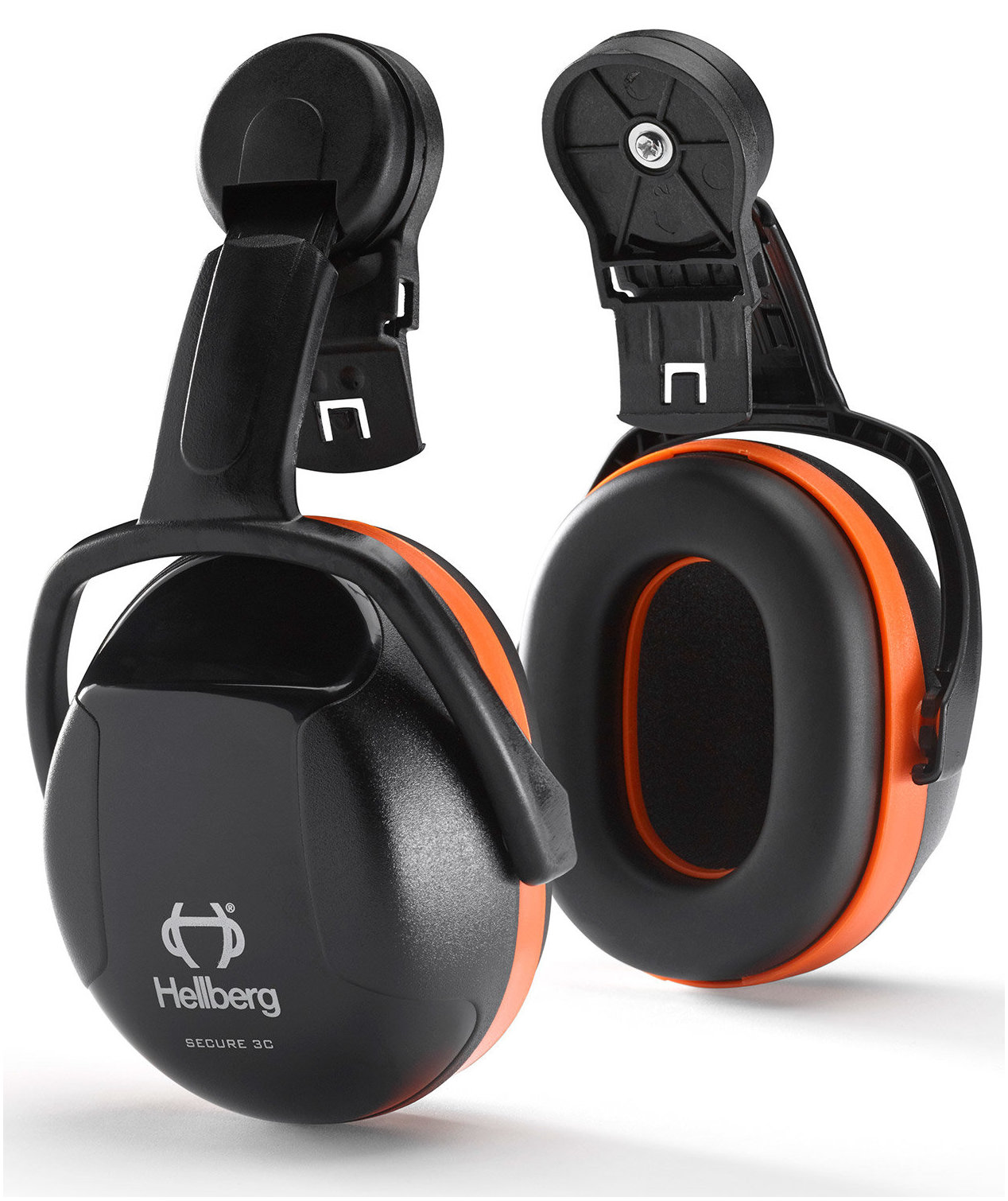 Hellberg safety helmet and helmet mounted ear defenders